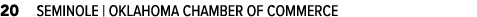 20 SEMINOLE | OKLAHOMA CHAMBER OF COMMERCE