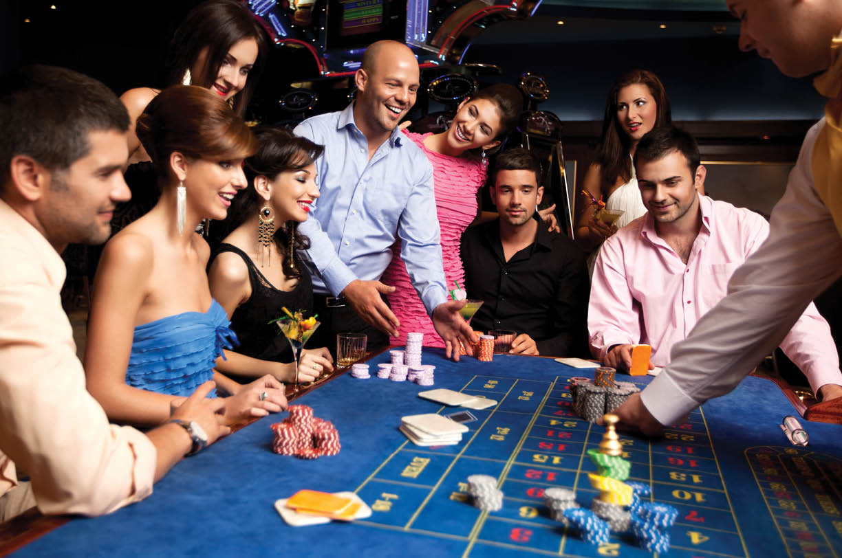 group with winning player getting his chips