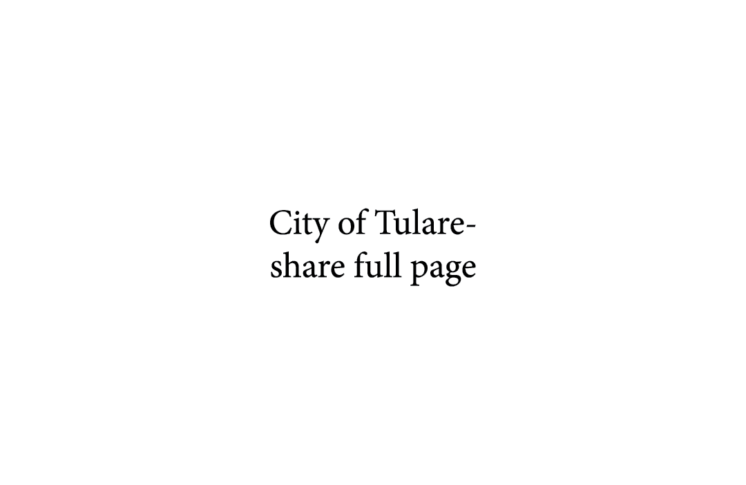 City of Tulare share full page
