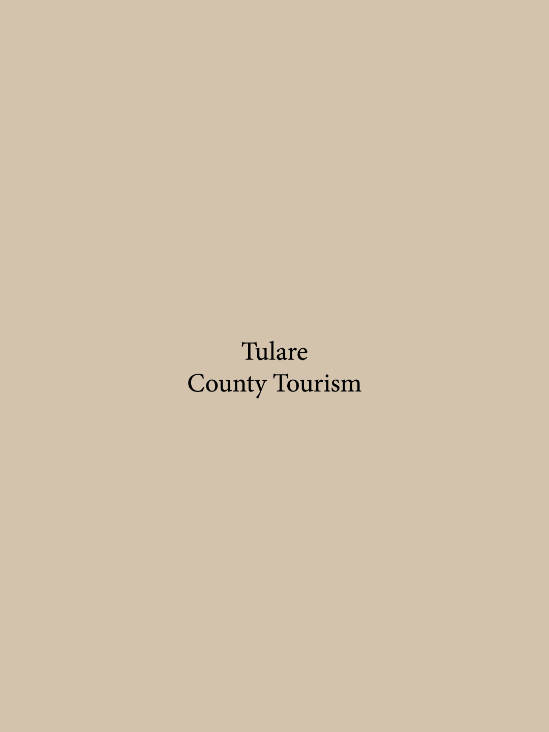 Tulare County Tourism