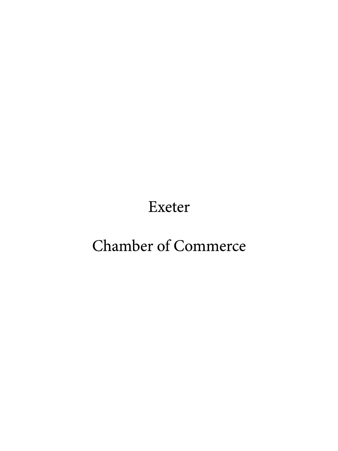 Exeter Chamber of Commerce