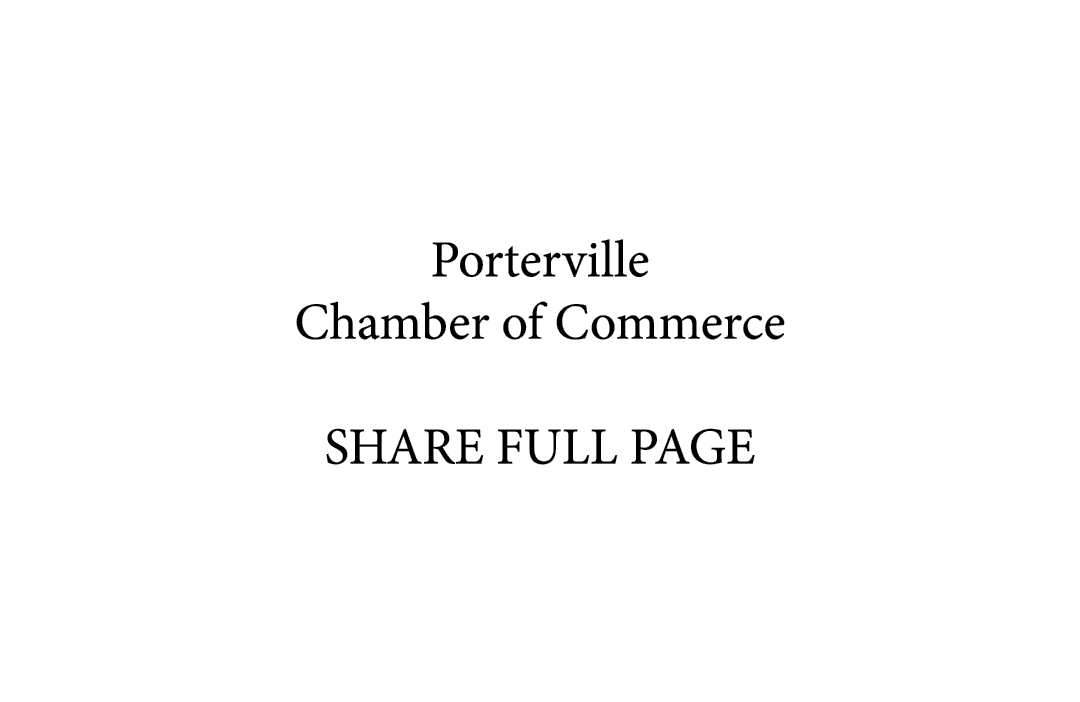 Porterville Chamber of Commerce SHARE FULL PAGE