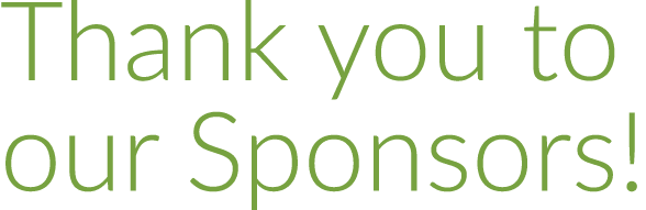 Thank you to our Sponsors!