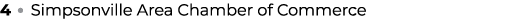 4 • Simpsonville Area Chamber of Commerce