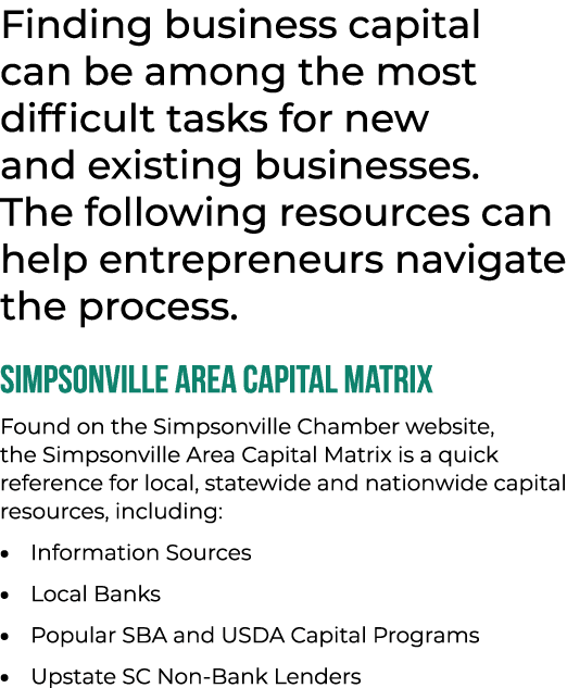 Finding business capital can be among the most difficult tasks for new and existing businesses. The following resourc...