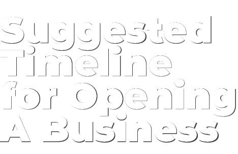 Suggested Timeline for Opening A Business