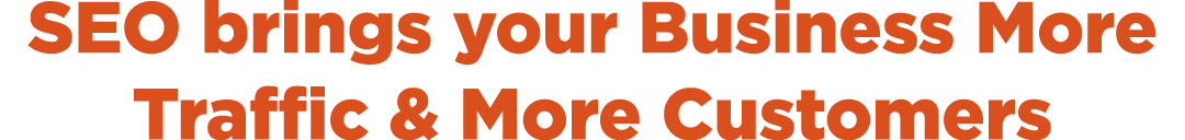 SEO brings your Business More Traffic & More Customers