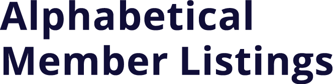 Alphabetical Member Listings