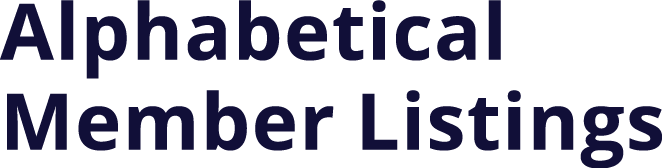 Alphabetical Member Listings