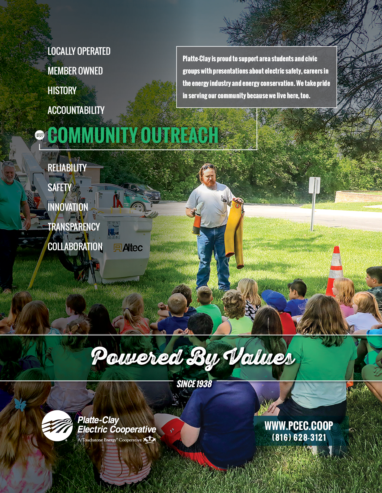A man is standing in front of a group of children, teaching them about safety. AI generated content