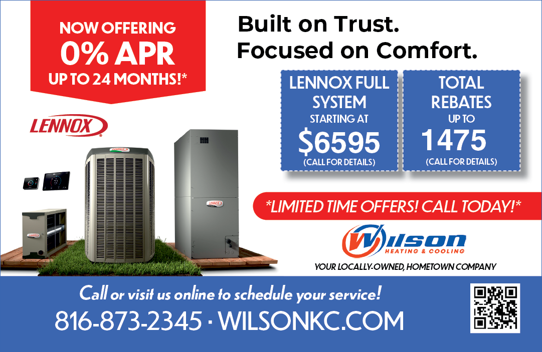 An advertisement for Lennox heating and cooling systems. AI generated content
