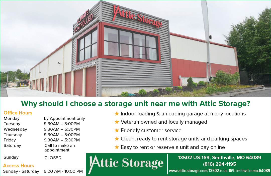 A sign advertises a storage unit business. AI generated content