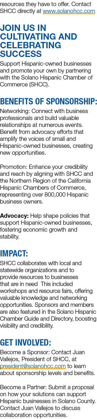resources they have to offer. Contact SHCC directly at www.solanohcc.com Join Us in Cultivating and Celebrating Succe...