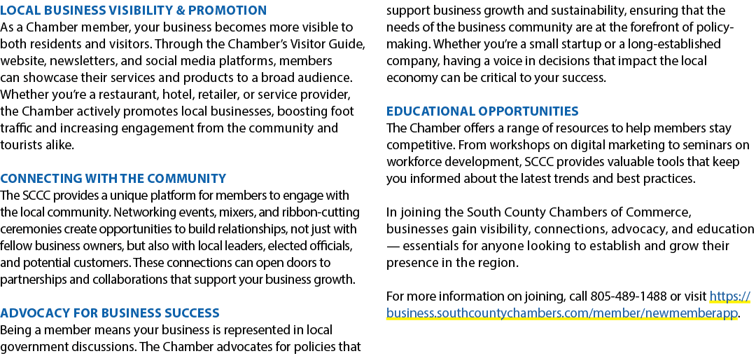 Local Business Visibility & Promotion As a Chamber member, your business becomes more visible to both residents and v...