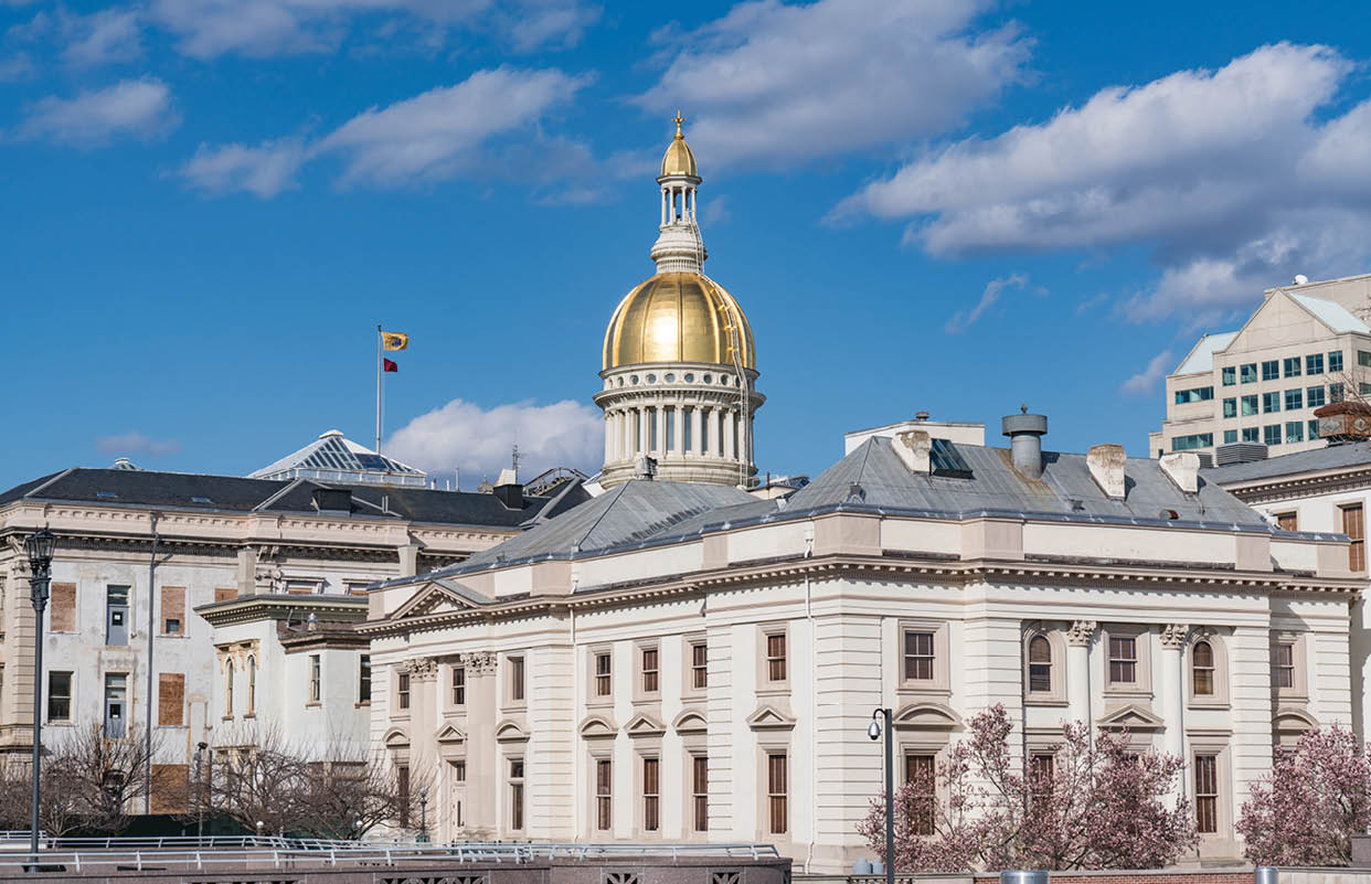 New Jersey state capitol building in Trenton