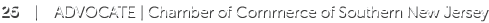 26 | ADVOCATE | Chamber of Commerce of Southern New Jersey