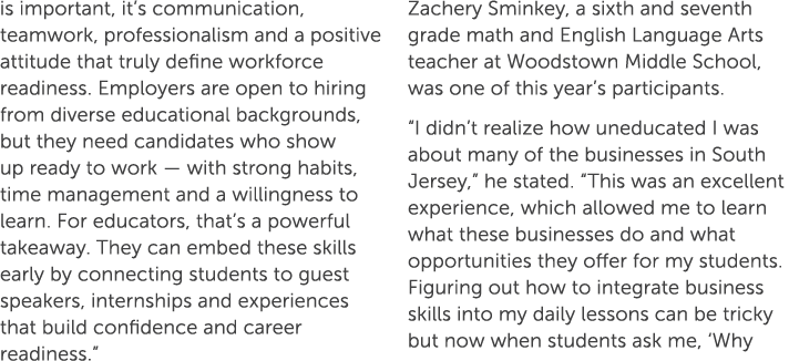 is important, it’s communication, teamwork, professionalism and a positive attitude that truly define workforce readi...