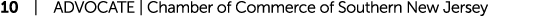 10 | ADVOCATE | Chamber of Commerce of Southern New Jersey