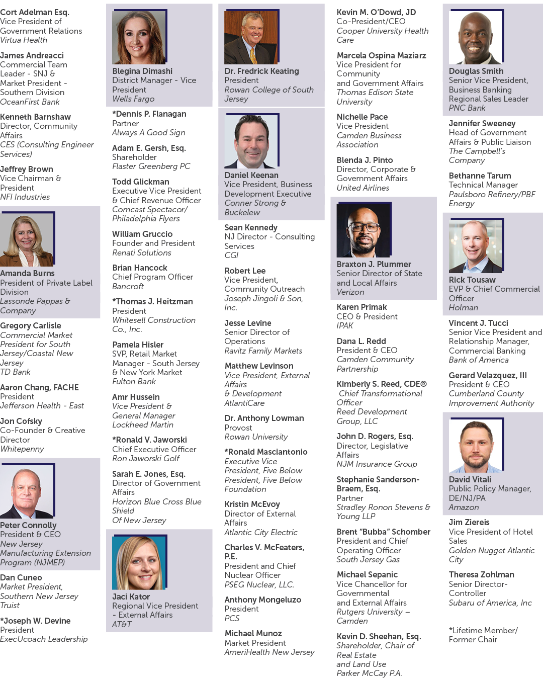 Cort Adelman Esq. Vice President of Government Relations Virtua Health James Andreacci Commercial Team Leader SNJ & M...