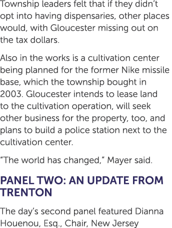 Township leaders felt that if they didn’t opt into having dispensaries, other places would, with Gloucester missing o...