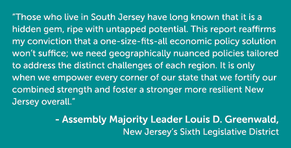 “Those who live in South Jersey have long known that it is a hidden gem, ripe with untapped potential. This report re...