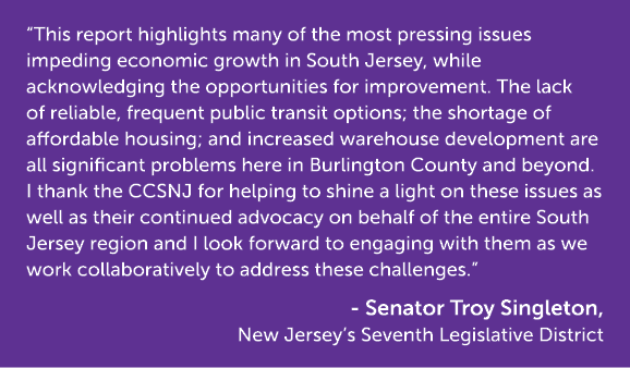 “This report highlights many of the most pressing issues impeding economic growth in South Jersey, while acknowledgin...