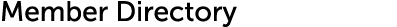 Member Directory