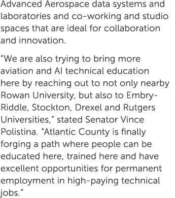 Advanced Aerospace data systems and laboratories and co working and studio spaces that are ideal for collaboration an...