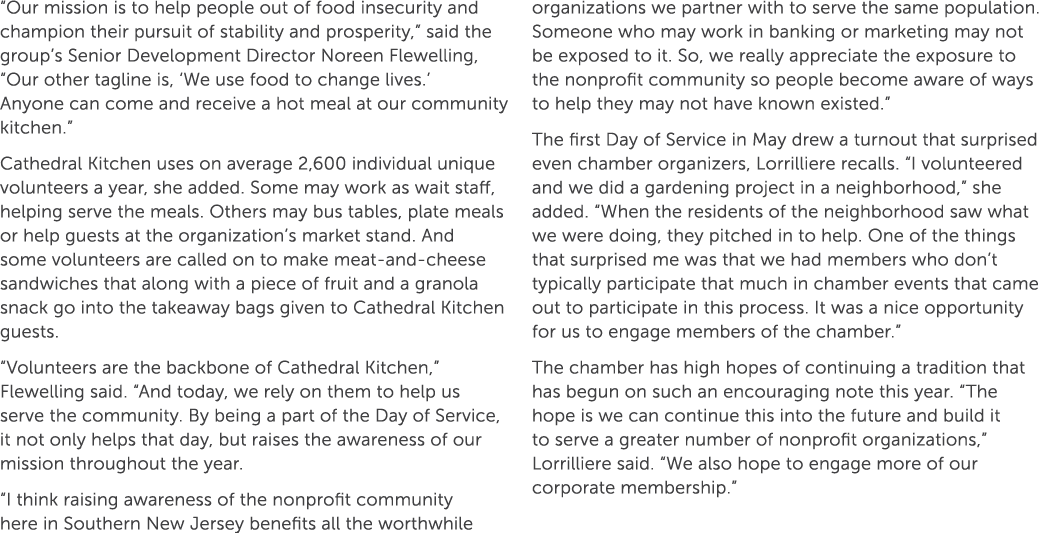 “Our mission is to help people out of food insecurity and champion their pursuit of stability and prosperity,” said t...