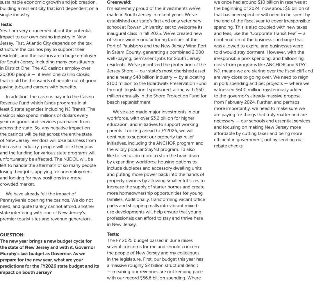 sustainable economic growth and job creation, building a resilient city that isn’t dependent on a single industry. Te...