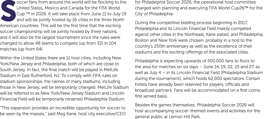 Soccer fans from around the world will be flocking to the United States, Mexico and Canada for the FIFA World Cup ™ i...