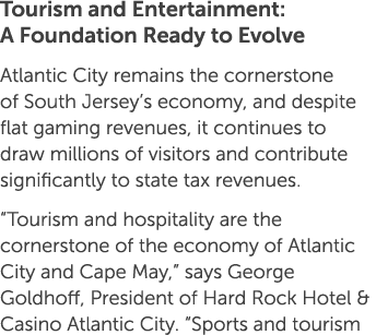 Tourism and Entertainment: A Foundation Ready to Evolve Atlantic City remains the cornerstone of South Jersey’s econo...