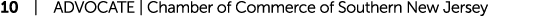 10 | ADVOCATE | Chamber of Commerce of Southern New Jersey