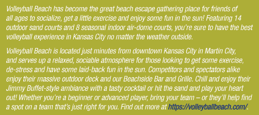 Volleyball Beach has become the great beach escape gathering place for friends of all ages to socialize, get a little...