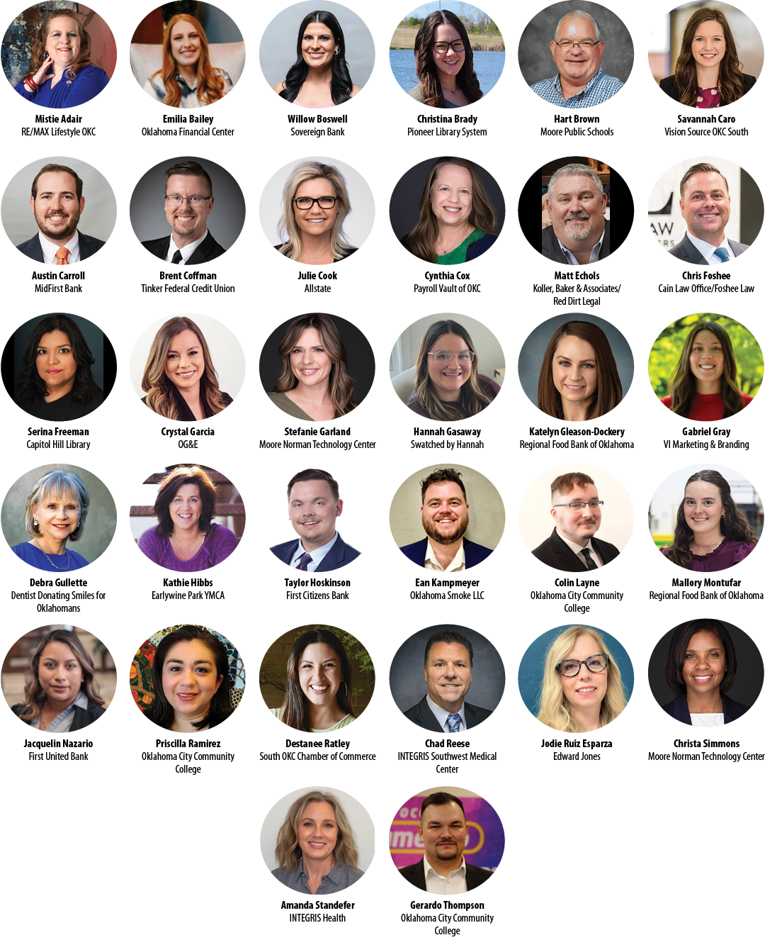 Amanda Standefer INTEGRIS Health Gerardo Thompson Oklahoma City Community College,Serina Freeman Capitol Hill Library...