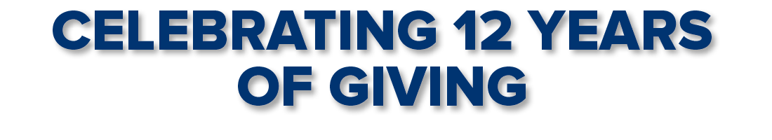 celebrating 12 years of giving