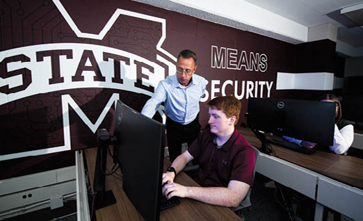 Hearin Cyber Operations Lab. (photo by Grace Cockrell / © Mississippi State University)