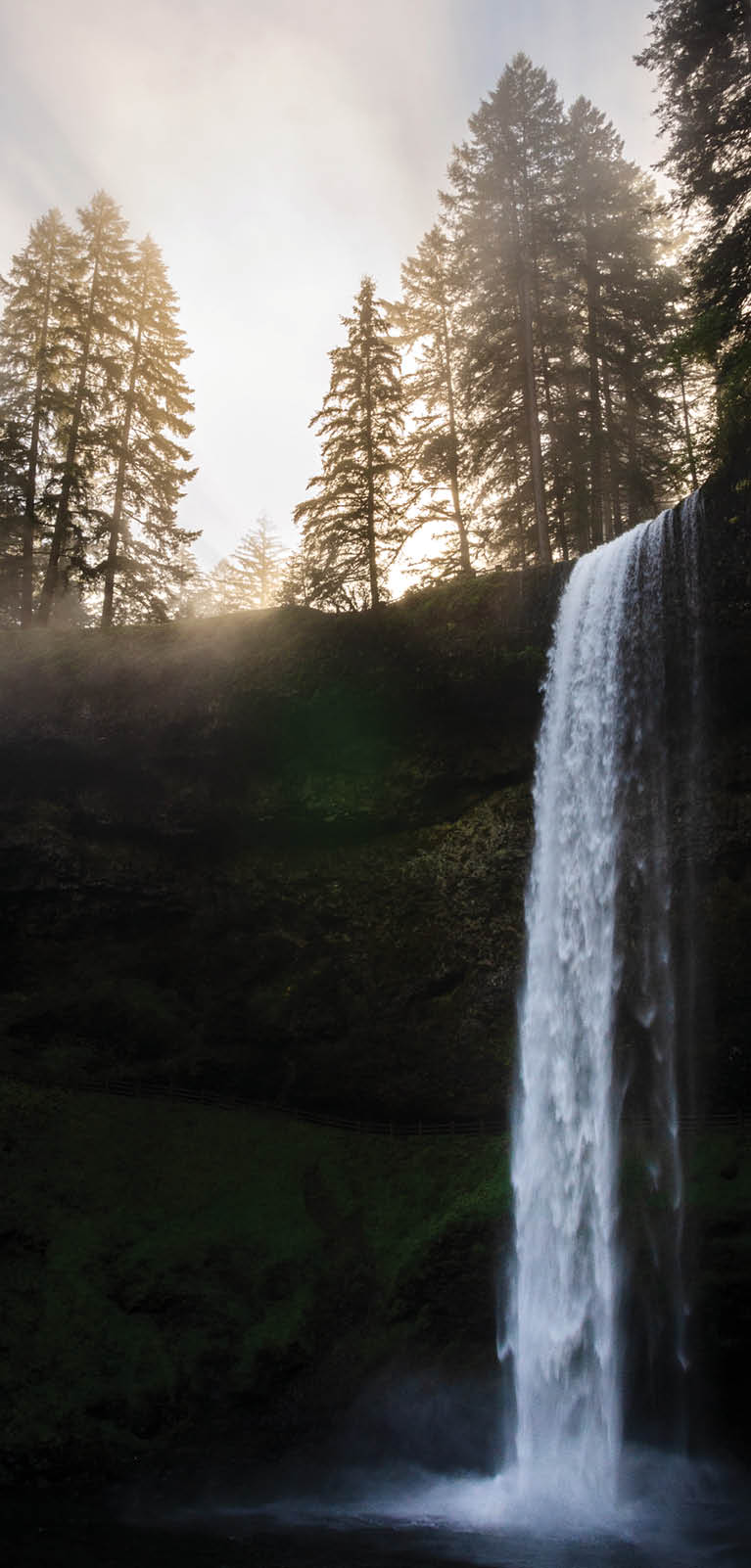 South Falls at Silver Falls State Park, the largest state park in Oregon, USA