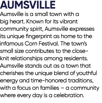 AUMSVILLE Aumsville is a small town with a big heart. Known for its vibrant community spirit, Aumsville expresses its...