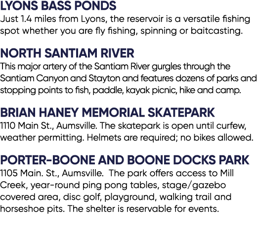 Lyons Bass Ponds Just 1.4 miles from Lyons, the reservoir is a versatile fishing spot whether you are fly fishing, sp...