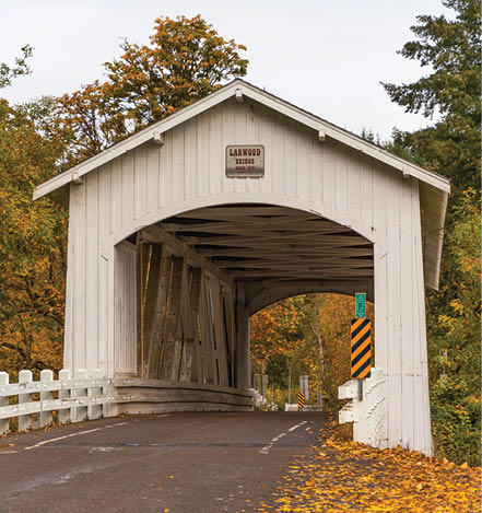 10/30/2022 Traveled to Larwood Covered Bridge in Linn County, Oregon, amazed by the scene of the surrounding area