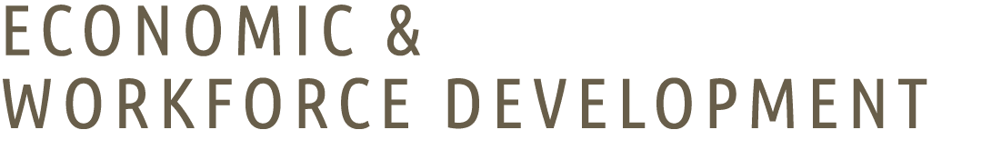 ECONOMIC & WORKFORCE DEVELOPMENT
