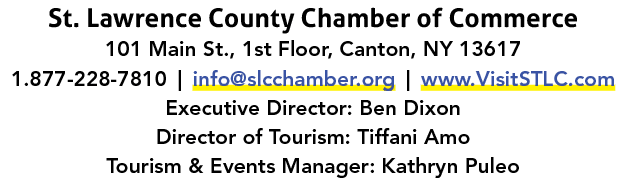 St. Lawrence County Chamber of Commerce 101 Main St., 1st Floor, Canton, NY 13617 1.877 228 7810 | info@slcchamber.or...