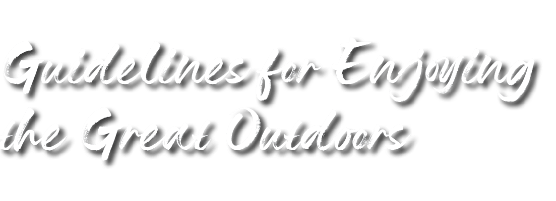 Guidelines for Enjoying the Great Outdoors