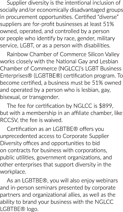 Supplier diversity is the intentional inclusion of socially and/or economically disadvantaged groups in procurement o...