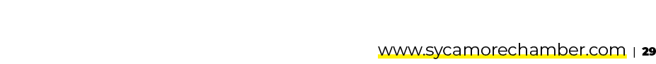 www.sycamorechamber.com | 29 