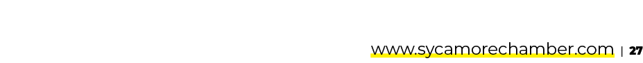 www.sycamorechamber.com | 27 