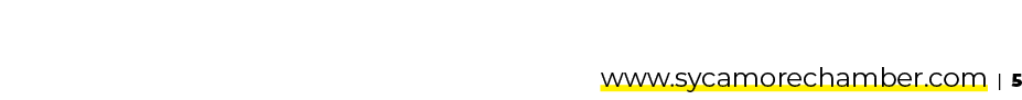 www.sycamorechamber.com | 5 