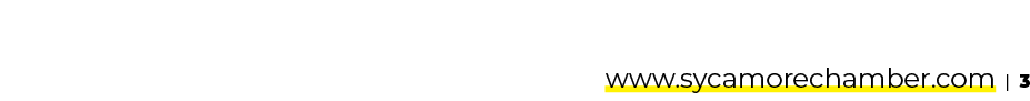 www.sycamorechamber.com | 3 
