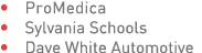 • ProMedica • Sylvania Schools • Dave White Automotive
